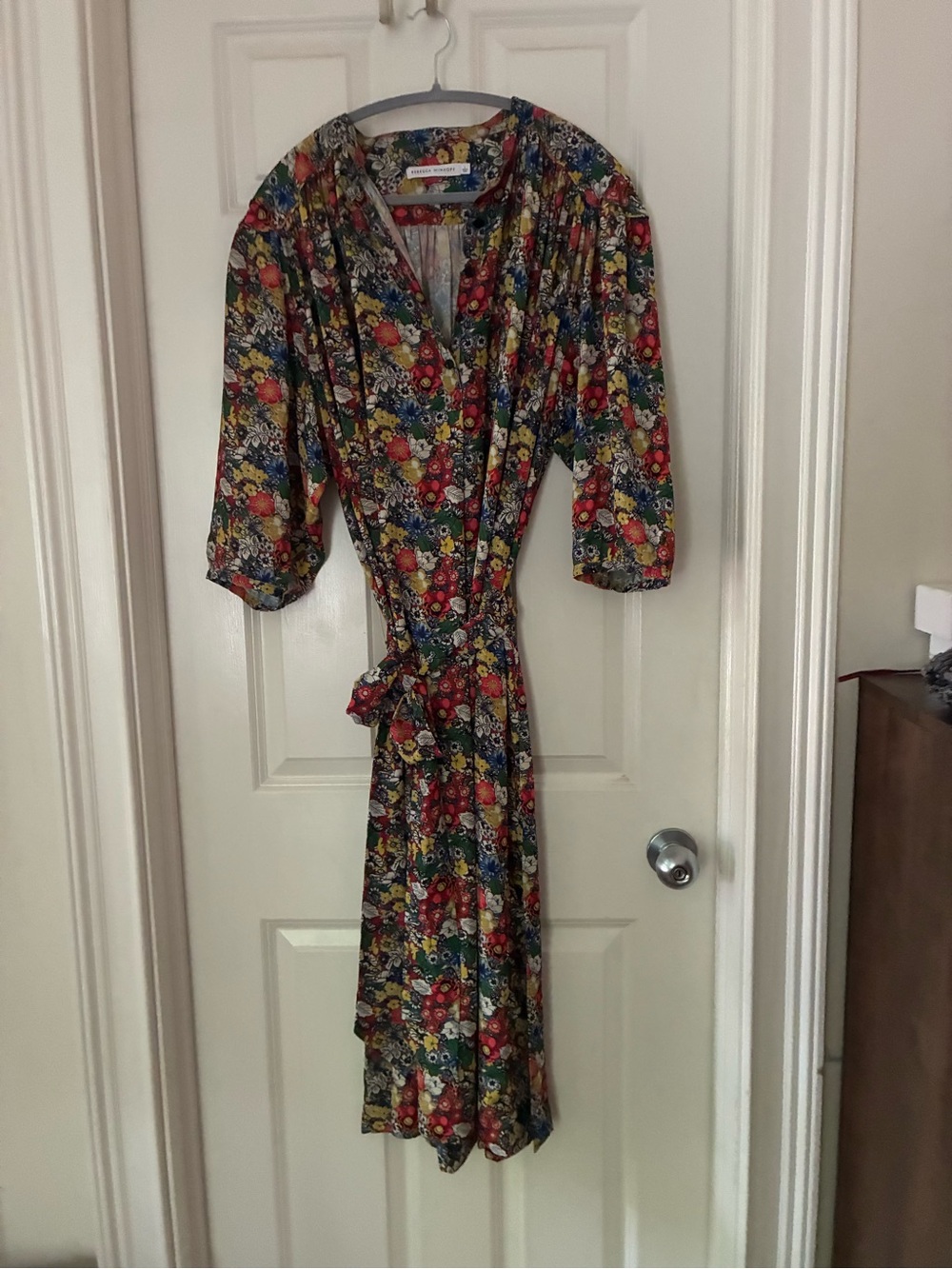 Rebecca Minkoff - Floral Tie-Waist Midi Dress - Multicolor